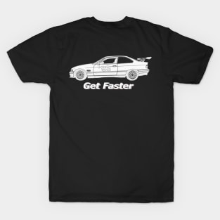 Get Faster 1995 BMW 325is #93 T-Shirt